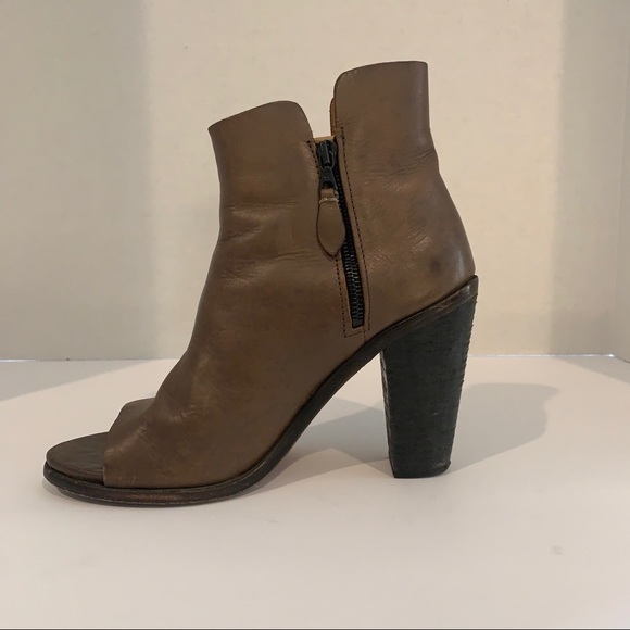 Rag & bone open toe leather booties - Picture 3 of 4